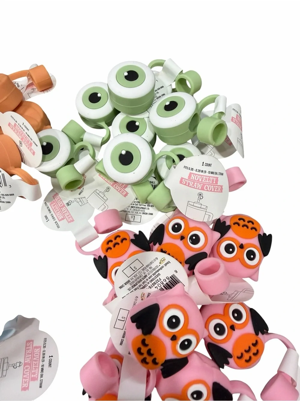NWT/Set of 80+/ Target Bullseye Playground Halloween Straw Covers/Trick or Treat